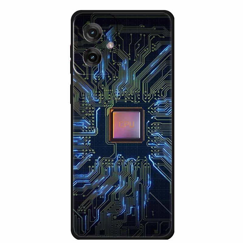 Для Motorola Moto G55 5G Чехол Роскошный ТПУ Мягкий Силикон Задняя Крышка Чехлы для Телефона для MotoG55 Защитный Ударопрочный Цветные Fundas
