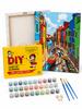 Paint by Numbers with Frame Pictures for Painting - Colorful City 50X40