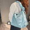 Handbag Drawstring Bag Korean Style Tote Bag Sweet Pleated Nylon Shoulder Bag  Women