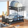 Compact Dish Rack Multifunctional Dish Drying Rack Rustproof Kitchen Dish Drying Rack