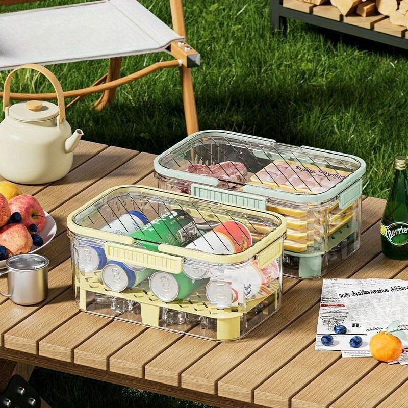 Handheld Portable Fresh-keeping Box, Outdoor Camping, Spring Outing, Picnic, Fruit Bento Box, Refrigerator, Refrigerated Sealed Box