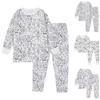 Children's Homewear Set Sketch Coloring Fun Hand Painted Home Clothes Pajama Set