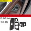Подходит для BMW 2018-22 5 серии G30 G31, модификация интерьера автомобиля, кнопка двери и окна, декоративная рамка авто