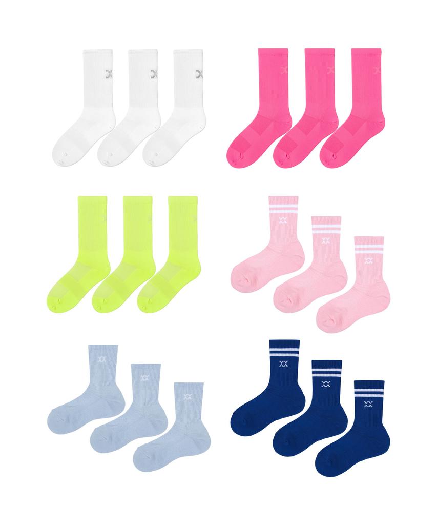 Legsi [3 пары] Здоровое удовольствие Спортивные носки для бега [25 цветов] (Тип C)