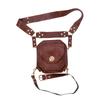 Square Hip Bags Women's Vintage Style PU Cross Leg Bag Waist Bags Biker Wind Side Bag Medieval Knight Outdoor Leg Cell Phone Bag