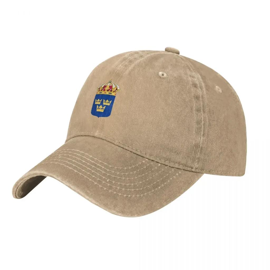 Sweden coat of arms Baseball Cap Wild Ball Hat Big Size Hat Golf Luxury Man Hat Women Hats Men's