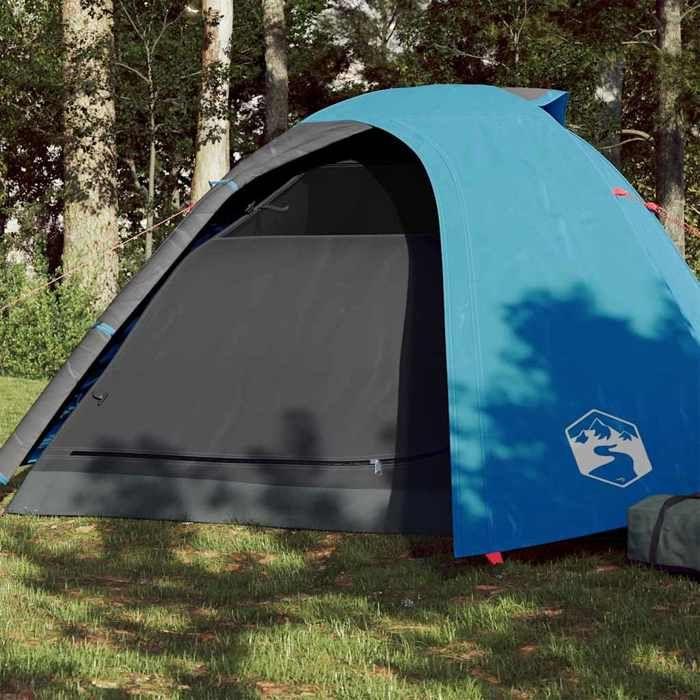 VidaXL Tente de Camping 4 Personnes, Tente d'Ombrage avec Sac de Transport, Auvent Portable avec Parois Latérales pour 94336