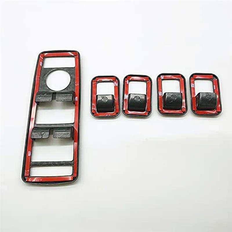 Car Window Control Lift Switch Panel Cover Trim Carbon Fiber For Mercedes-Benz A B C E Class W176 W246 W204 W212 Auto Decoration