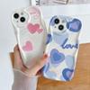 Silicone Soft Case Love Printed Shell Mobile Phone White Back Cover for iPhone Samsung