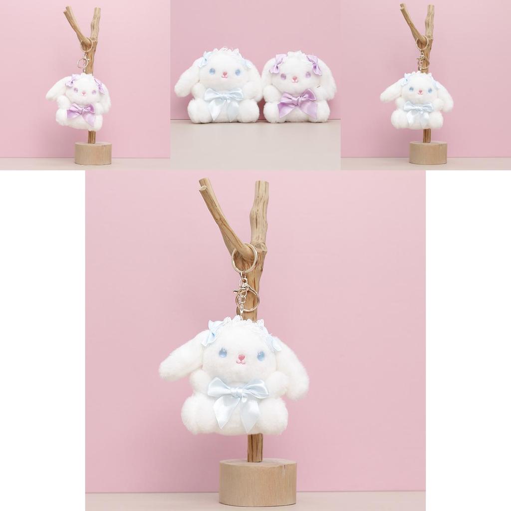 Adorable Plush Toy Lolita Rabbit Doll With Soft Short Fur Perfect Gift For Girls