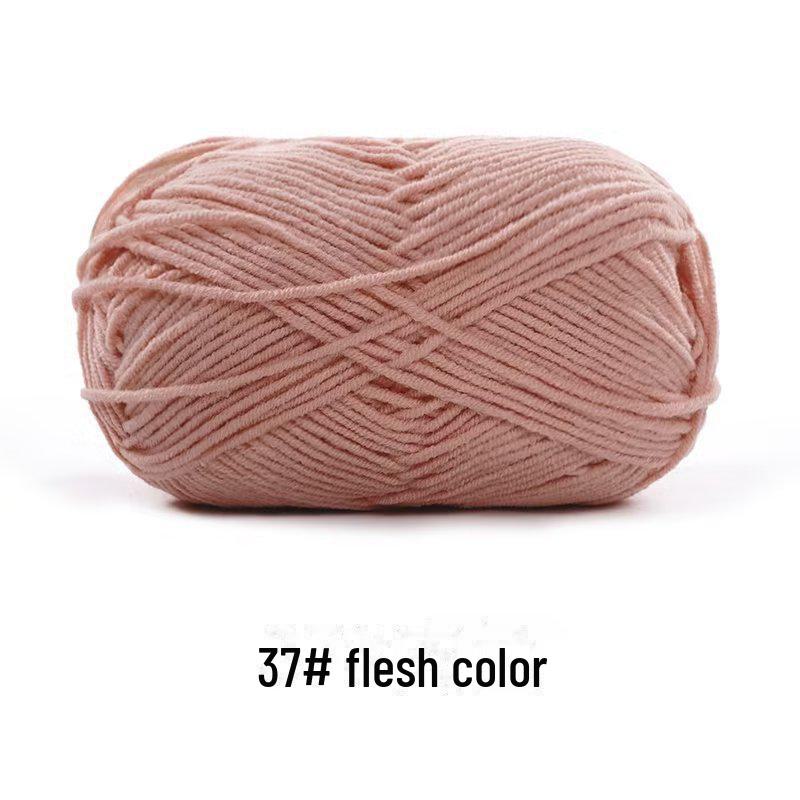 4-х ниточная пряжа из гребенного хлопка для кукол ручной работы, 40 г молочного хлопка, набор материалов для кукол своими руками