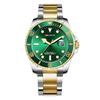 Календарь труда Роскошные часы Бизнес Мужские часы Зеленые часы-призрак воды Мужские кварцевые часы