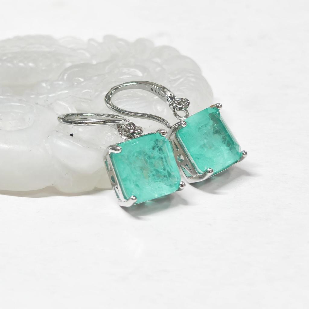 Gethin Jewelry Корейская мода Циркониевые квадратные серьги для женщин - Простой дизайн