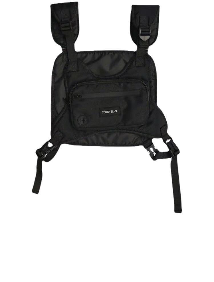 Мужская тактическая сумка на грудь в рабочем стиле - модная функциональная сумка-жилет для повседневной носки