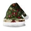 2024 Double-Sided Plus Velvet Christmas Hat for Adults & Kids