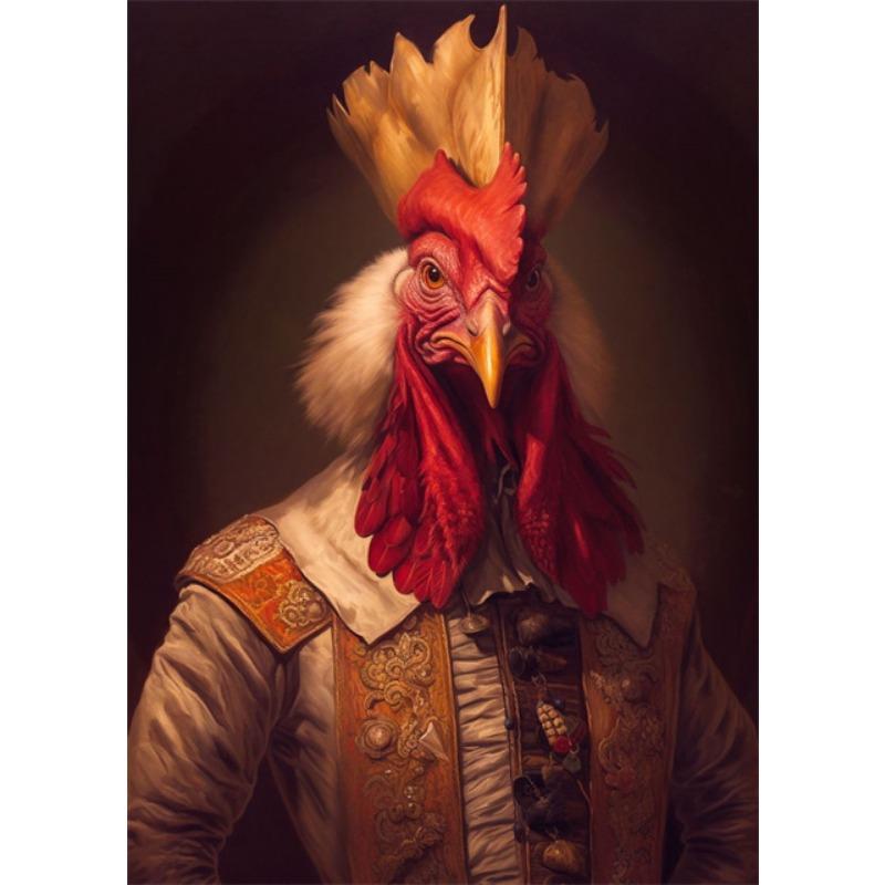 Благородные Портреты Животных Холст Принты Постеры Винтажные Смешные Животные Фреска Холст Настенное Искусство Картины для Украшения Гостиной