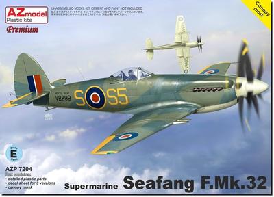 AZ Model Supermarine Seafang Премиум издание Пластиковая модель AZMP7204 1/72 F.Mk.32