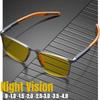 TR90 Night Vision Myopia Sunglasses Ultralight Outdoor Sport Night Driving Goggles Shades Near Sight Diopters -1.0 To -4.0