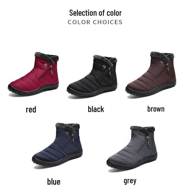 2025 Autumn/Winter Plus Size Warm Snow Boots - High-Top Cotton Comfort for Couples and Seniors