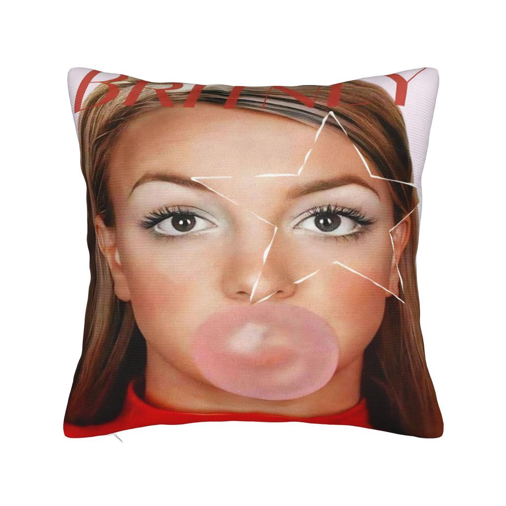 Decorative Pillow Covers Singer Britney Spears Product Seat Throw Pillow Case Cover Square Style MultiSize