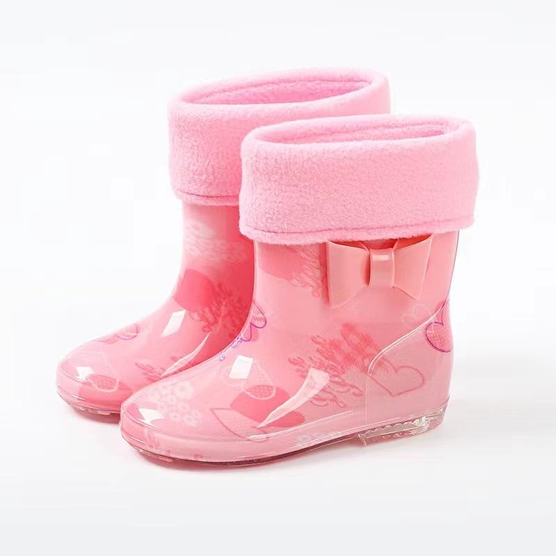 2024 Spring Fashion Classic Children's Shoes Pvc Rubber Kids Baby Cartoon Shoes Children's Water Shoes Waterproof Rain Boots