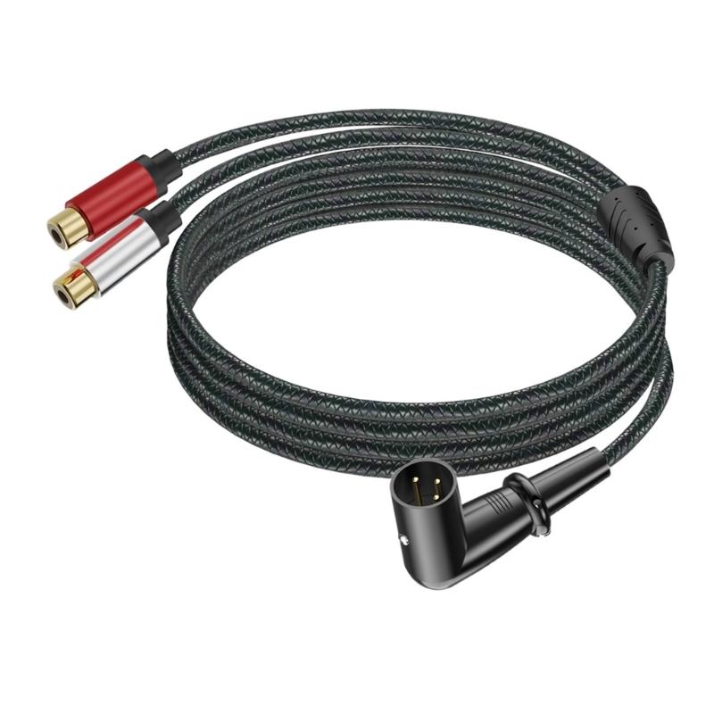 Аудио кабель-разветвитель 2RCA Male на 3Pin Female (небалансный) 3Pin на двойной 2RCA Male Patch Cord Микрофонный кабель
