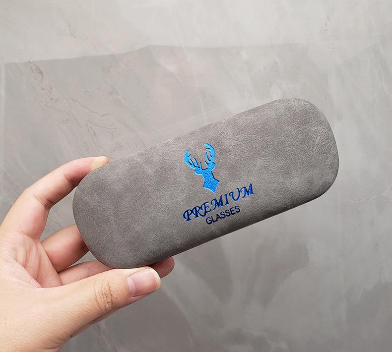 Модные футляры для очков из искусственной кожи с морщинами, железный чехол, универсальная коробка для хранения очков, аксессуары для очков