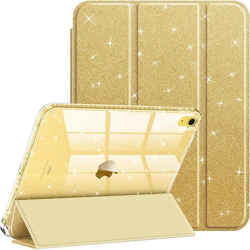 Чехол для iPad 11-го 12-го A19 A16 10-го с держателем для карандаша Funda iPad Air 11 13 M4 Pro 11 12.9 4 5 10.9 10.2 Умный блестящий чехол