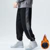 Мужские осенние и зимние спортивные брюки больших размеров Loose Plus Fat Plus Fat Plus Velvet Thickened Sports Мужские осенние повседневные брюки