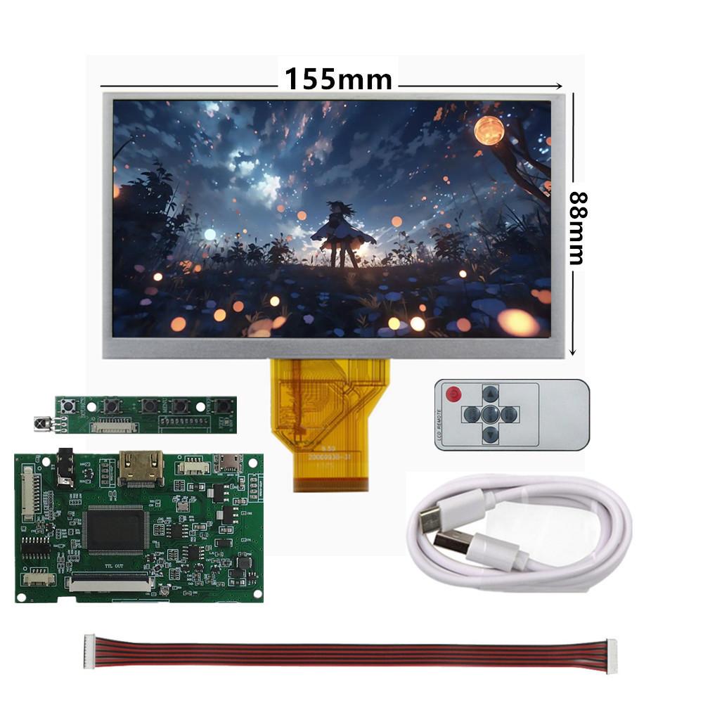 6,5-дюймовый AT065TN14 Многоцелевой ЖК-дисплей Экран Плата управления драйвером Аудио HDMI-совместимый Компьютер Raspberry Pi Монитор для ПК
