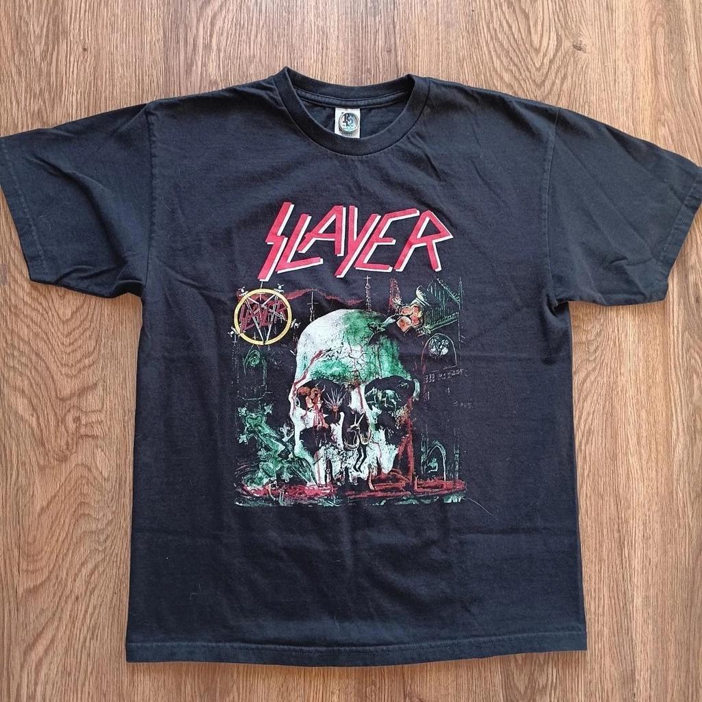 Vintage Slayer Band Retro Black Short Sleeve Unisex T shirt Reprint S-5XL
