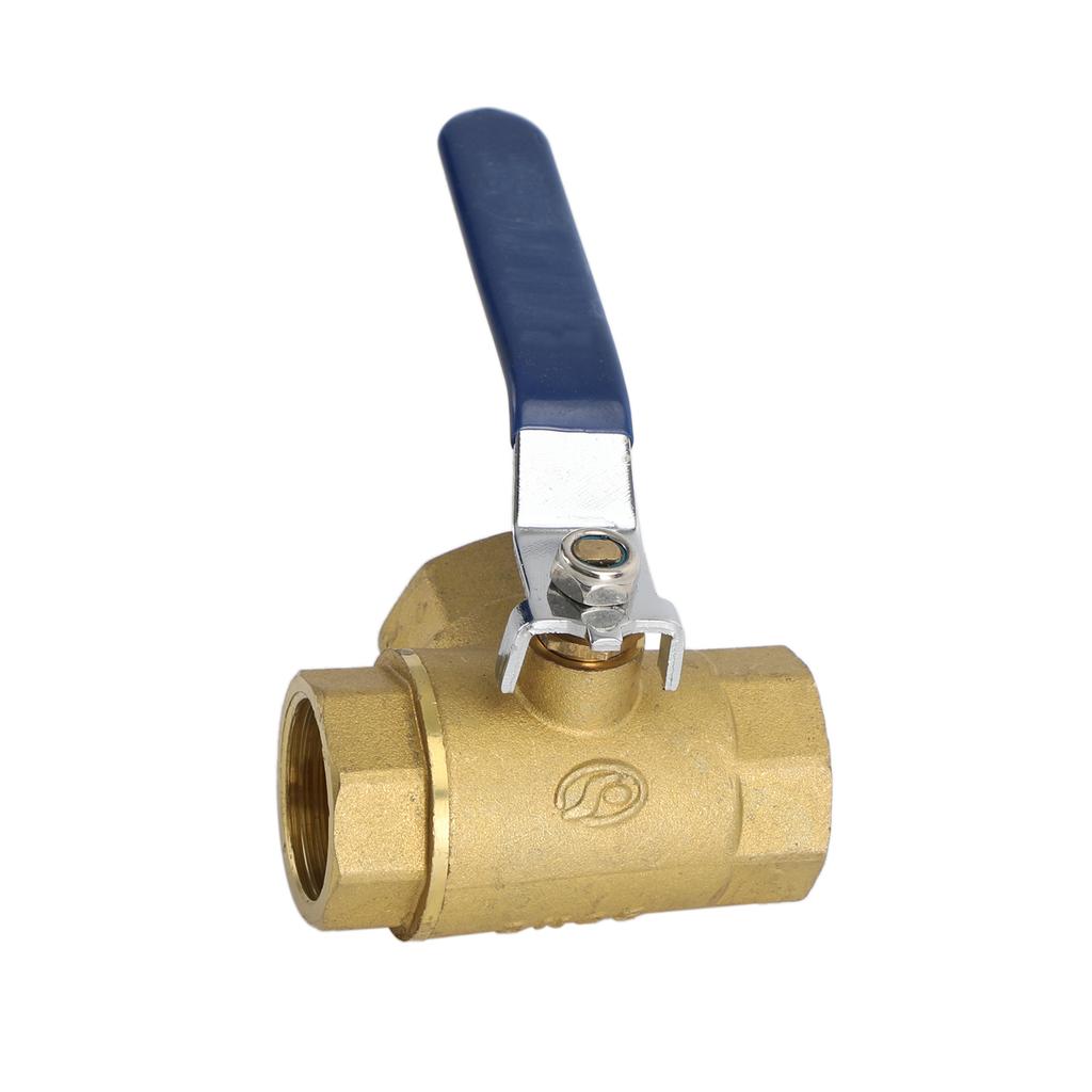G1" 3 Way Ball Valve Three T Port Brass Female Type For Water Oil And Gas