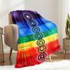 1PC Yoga Elements printed blanket, all season lightweight home office outdoor nap multifunctional blanket A12