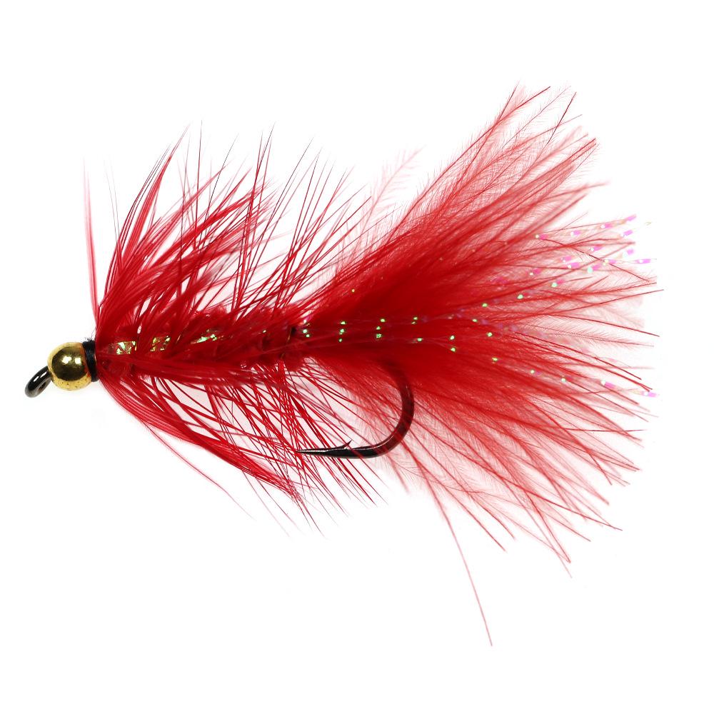 Крючок для нахлыстовой рыбалки Force Eight Ge с медной головкой и мишурой для форели, лосося, окуня, жереха, щуки