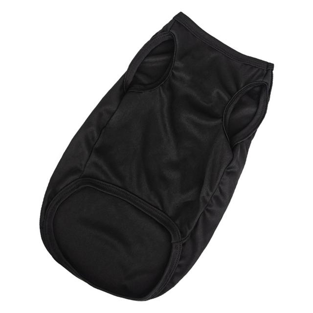 XS-XXL Летняя футболка из чистого хлопка для щенков, мягкая однотонная майка для собак, футболки с рисунком кошек для маленьких, средних и больших собак