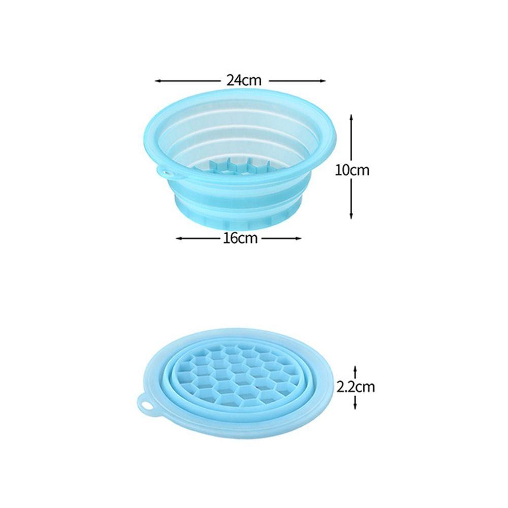 Portable Silicone Ice Bath Washbasin Foldable Improved Blood Circulation Ice Washbowl Relief Stress Face Dipping Bowl Travel