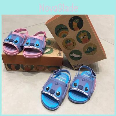 Очаровательные детские желейные сандалии Melissa для мальчиков и девочек в ярких цветах