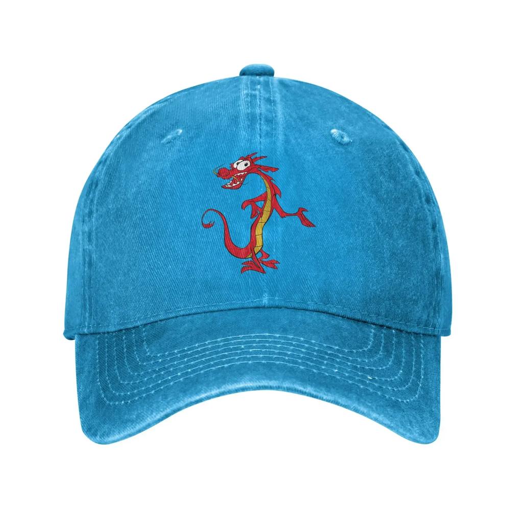 Mushu Dragon Casual Baseball Cap For Women Men Summer Tennis Skate Trucker Hat Design Breathable Snapback Cap