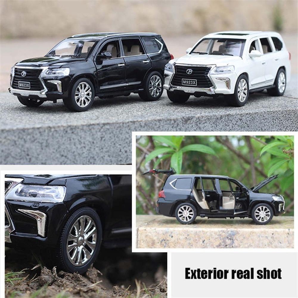 РаспродажаKLT 1:24 Lexus LX570 литой под давлением 20 см модель автомобиля из сплава для детей, игрушки для мальчиков, машинки, игрушки для детей