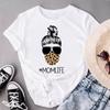 Graphic Tee Short Sleeve Flower Mom Mother Trend 90s Lovely Trend Cute Summer Top Print Ladies Female T Clothing Casual Women's Fashion T-shirt