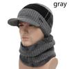 Winter Hats for Men Skullies Beanie Hat Winter Cap Men Women Wool Scarf Caps Set Balaclava Mask Gorras Bonnet Knitted Hat for Winter Snow Weather