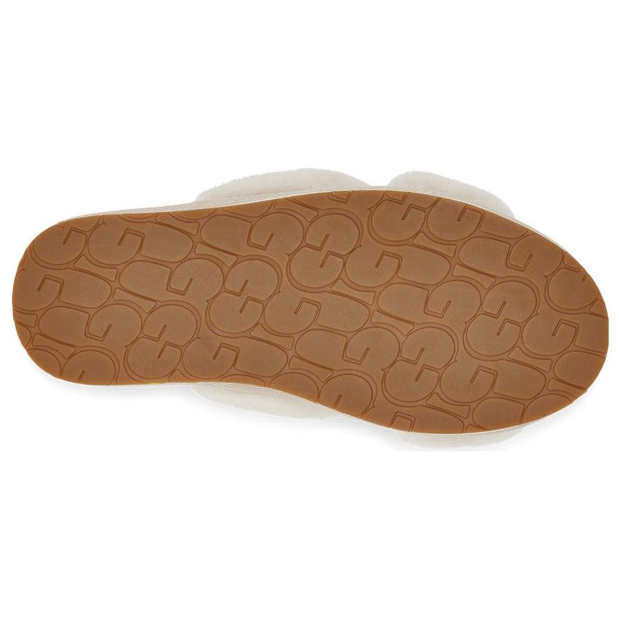 UGG Женские Ayana Пушистые Перекрещивающиеся Ремешки Натуральный 1138116-NAT