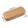 Women Men Large Capacity Portable Wood Grain Glasses Box Eyeglasses Case Glasses Holder