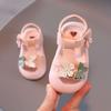 Girls Sandals 2025 New Non-slip Soft Sole 1 and a Half Years Old Baby Princess Shoes Baby Toddler Shoes 0-3 Years Old