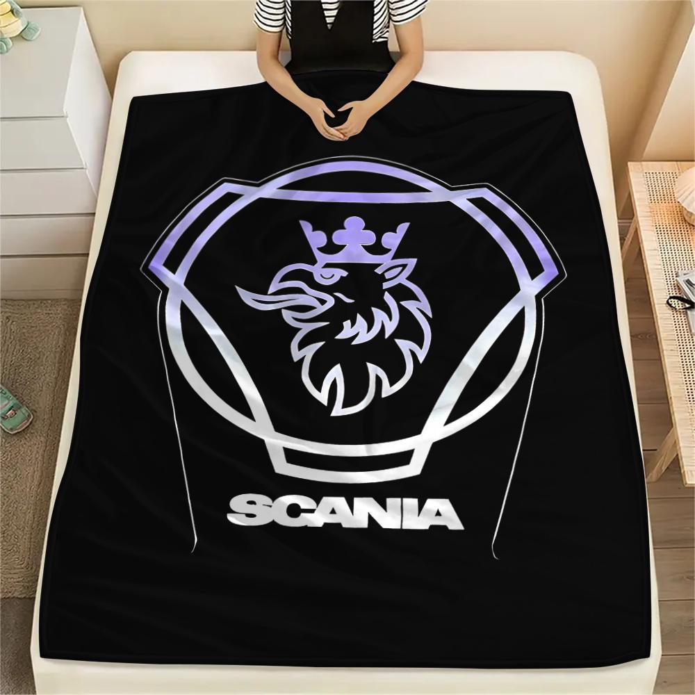 1PC Truck Print Flannel Blanket, High quality All Seasons, Home Decor, Warmth and Comfort, Perfect for Christmas Gifts