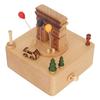 Music Box Creative Beech Arc De Triomphe Music Box for Boys Girls Birthday Christmas Gifts Home