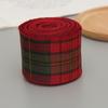 6M Christmas Checkered Plaid Ribbon Red Black Green Polyester Holiday Wreath DIY Tree Decor New Year Gift Wrapping Accessories