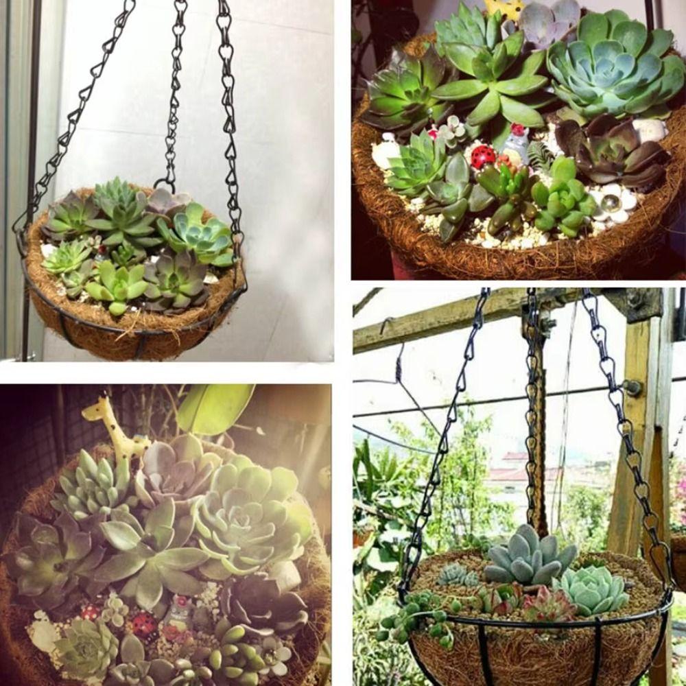 Iron Chain Hanging Basket European Planters Basket New Flowerpot