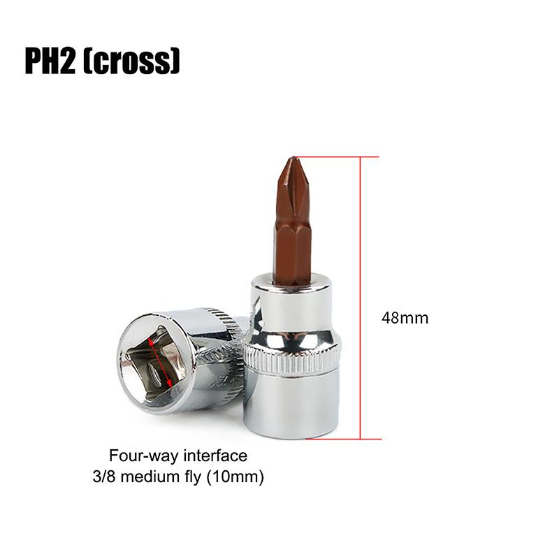 3/8-дюймовые головки с битами Torx T20/30/40/45/50/55/60 S2 сталь длина 48 мм серебристый тон ручной инструмент для самостоятельного ремонта автомобилей