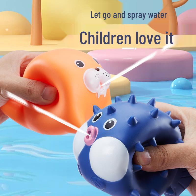 Большая мягкая резиновая игрушка для ванной, брызгающая водой для младенцев и детей